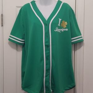 St.Patricks Day baseball style shirt